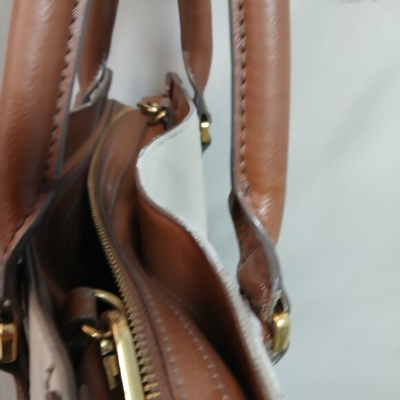 Fossil Cream and Tan Satchel - Picture 4 of 11